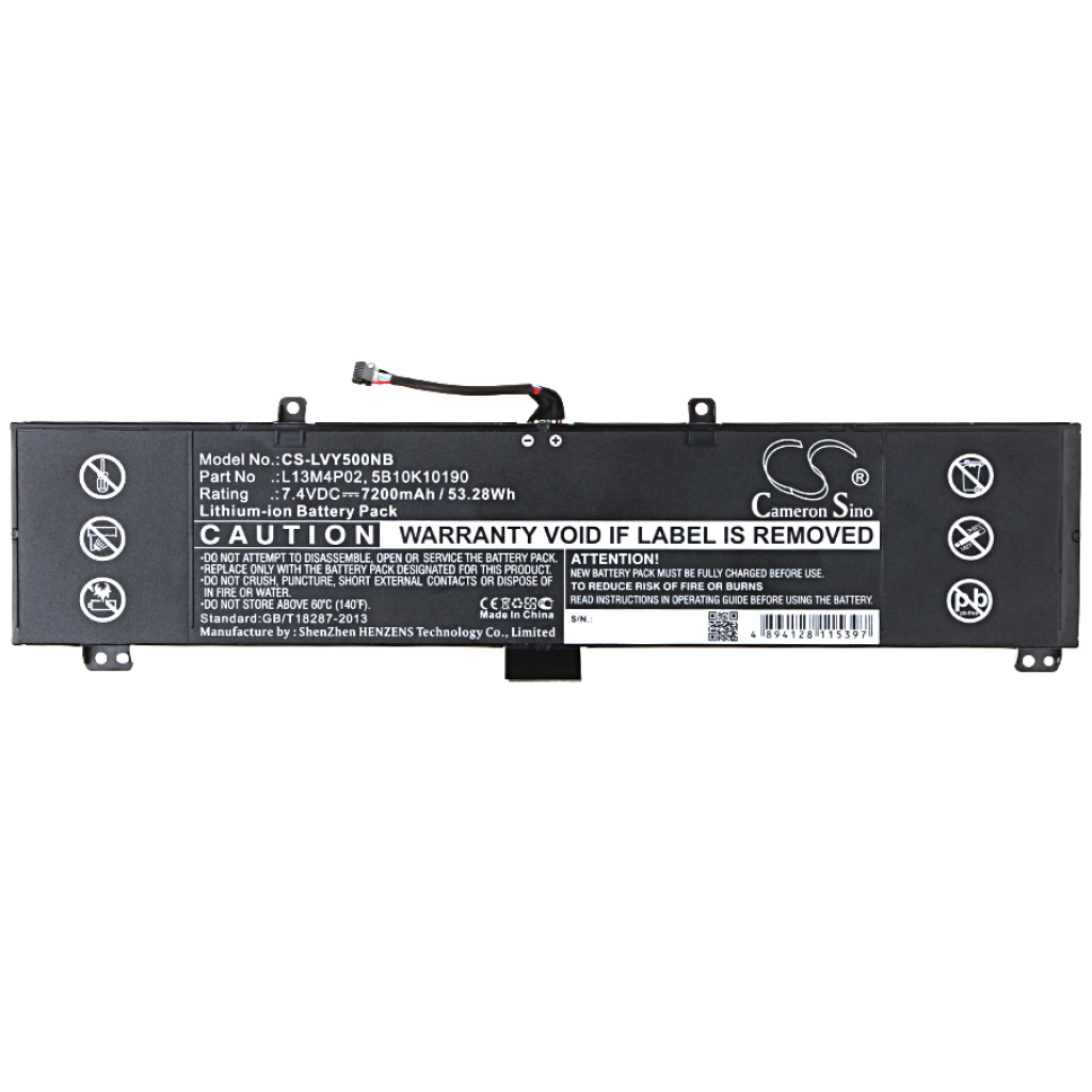 Sostituzione della batteria compatibile per LENOVO 5B10K10190,L13M4P02,L13N4P01