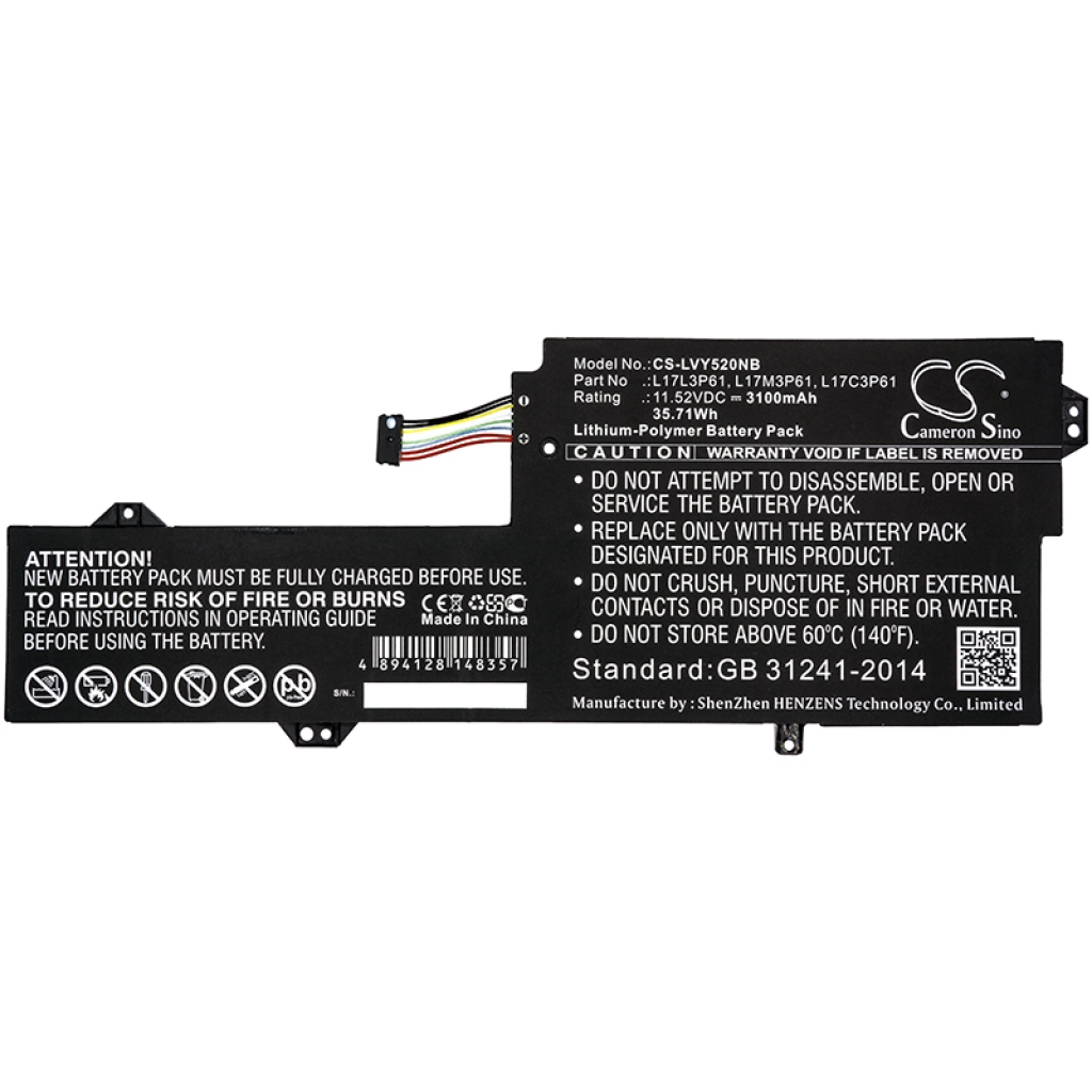 Sostituzione della batteria compatibile per LENOVO L17C3P61,L17L3P61,L17M3P61