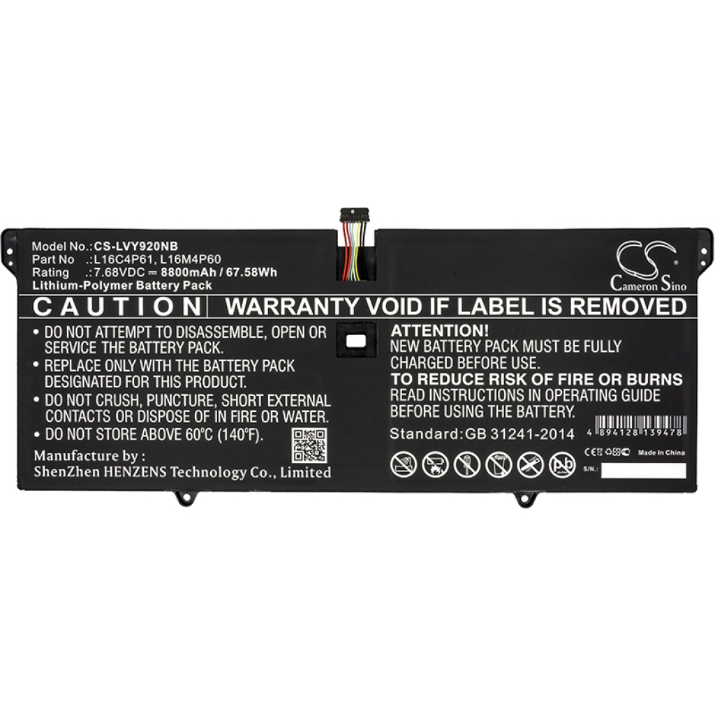 Batterie Sostituisce L16C4P61