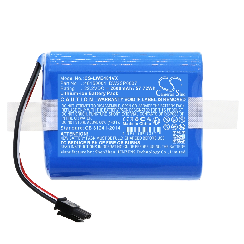 Sostituzione della batteria compatibile per Lawn expert 48150001,DW2SP0007