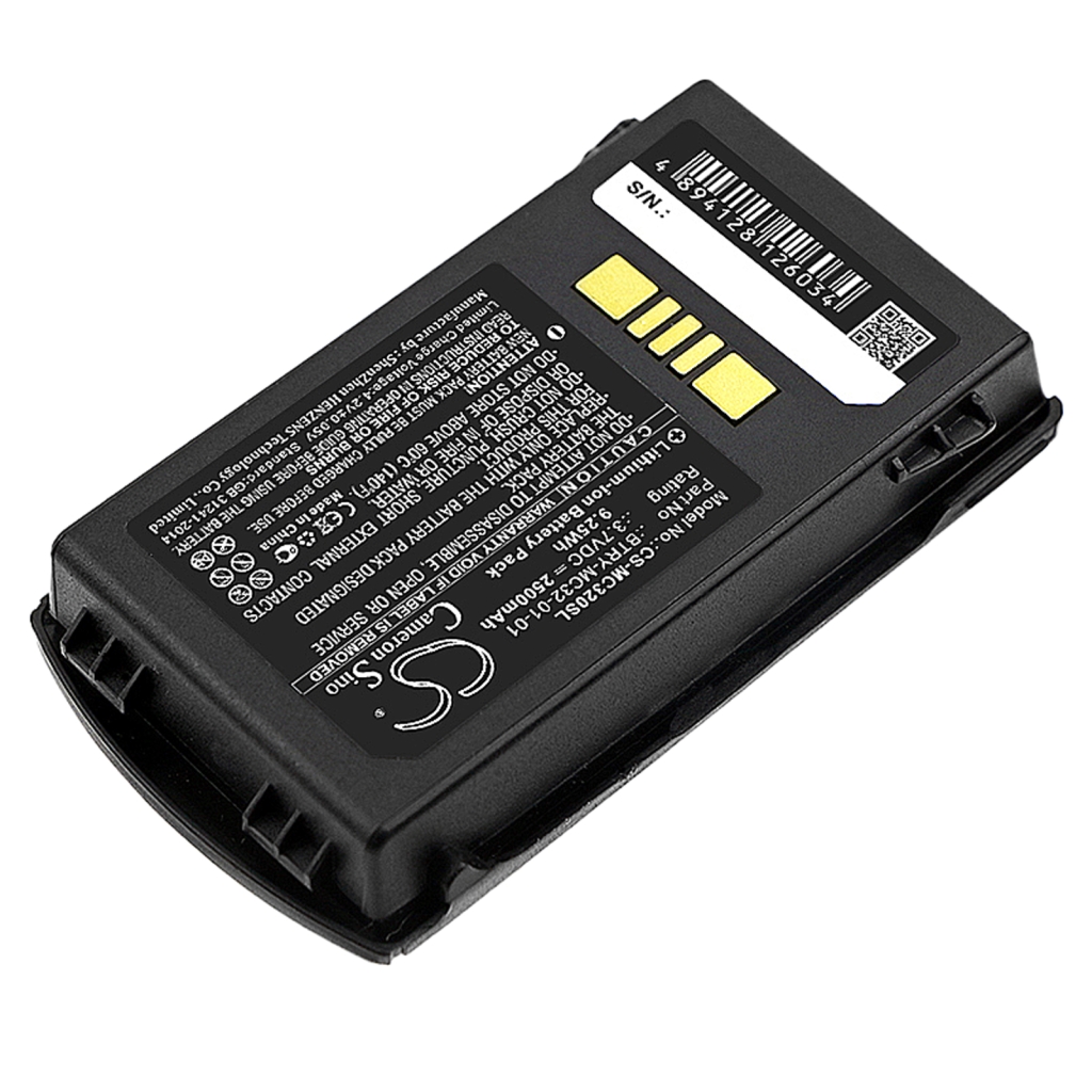 Codice a barre, batteria dello scanner Zebra MC32N0