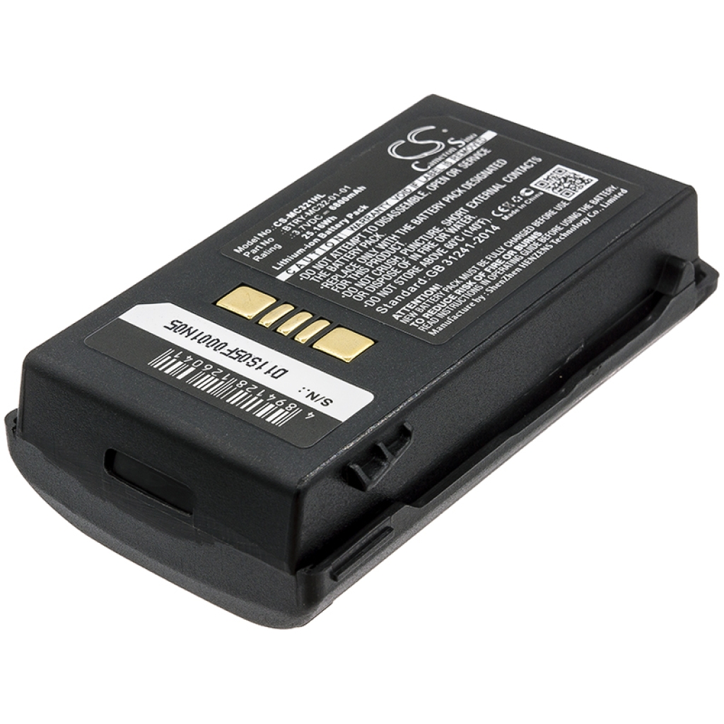 Codice a barre, batteria dello scanner Zebra MC32N0-S