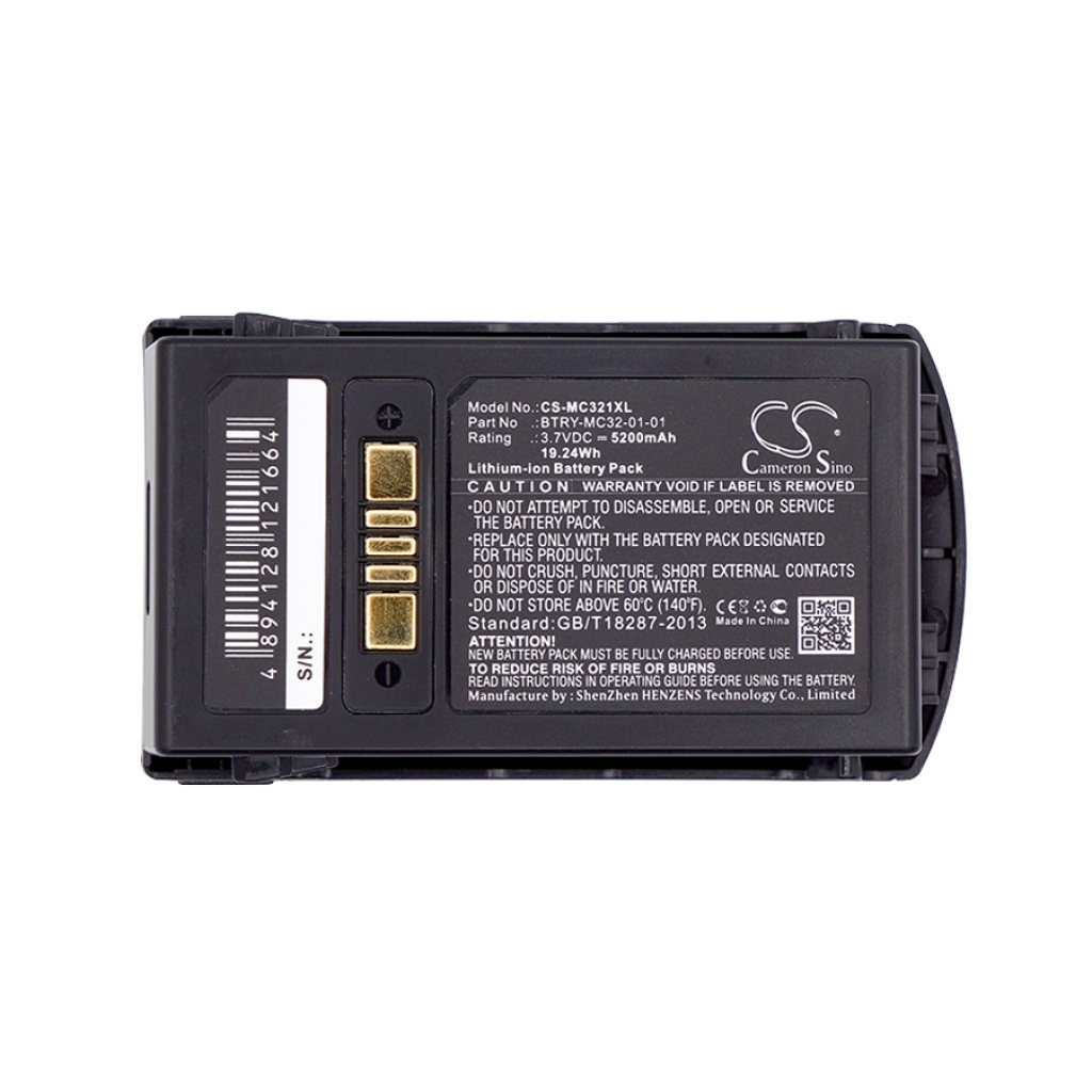 Codice a barre, batteria dello scanner Zebra MC32N0-S