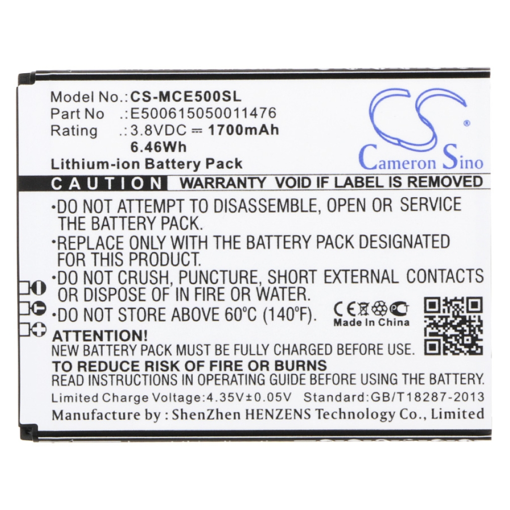 Battery Replaces E500615050011476