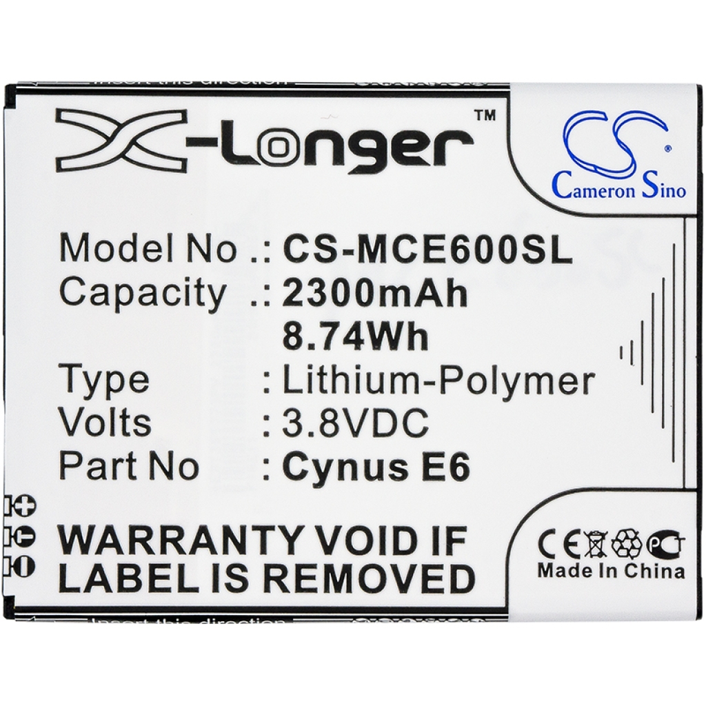 Batteria del telefono cellulare Mobistel CS-MCE600SL