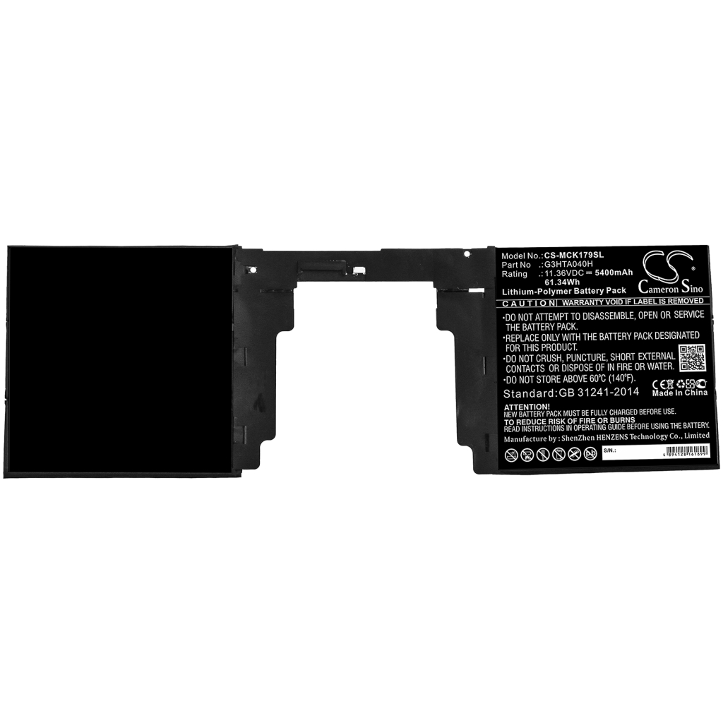 Batterie Sostituisce G3HTA040H