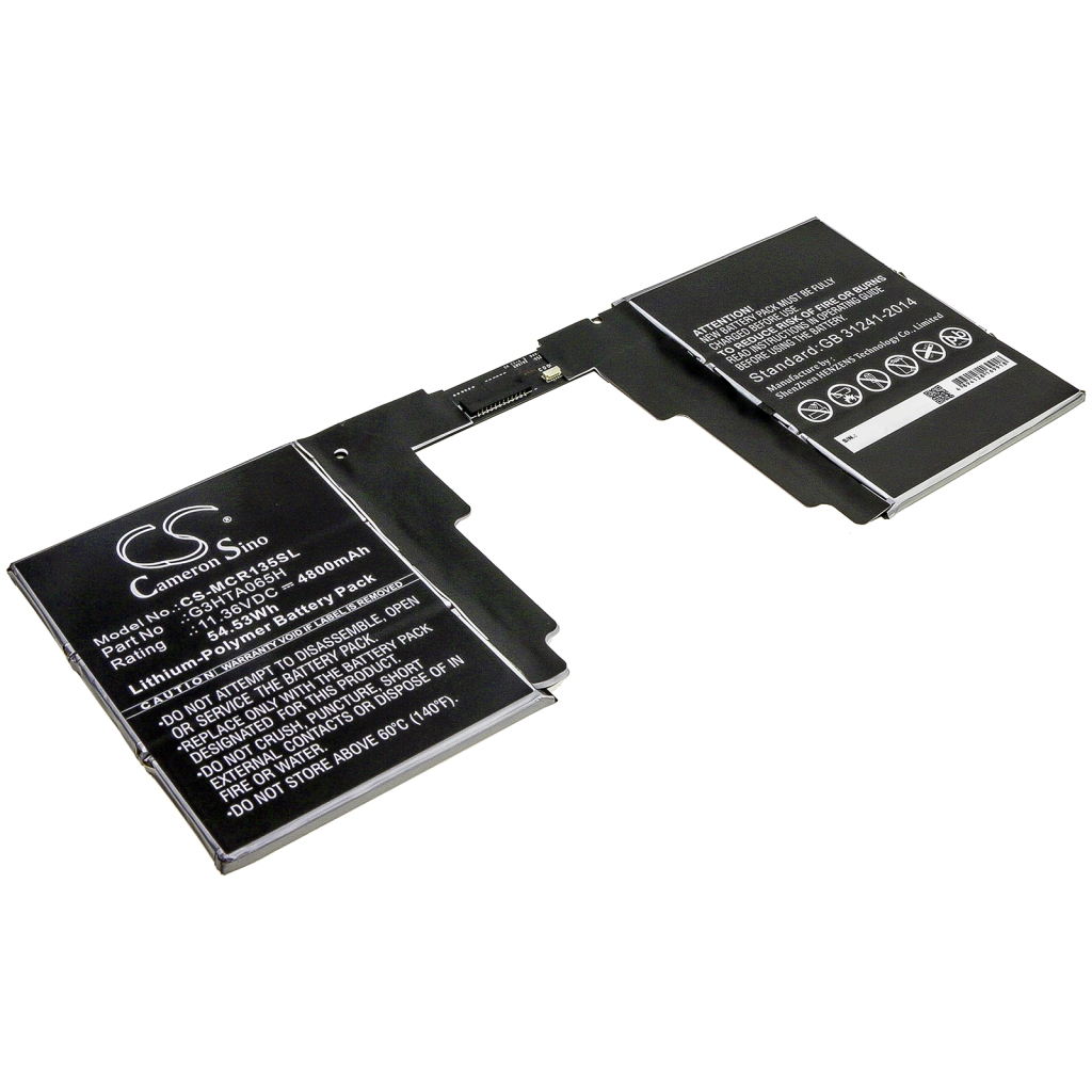 Compatible battery replacement for Microsoft G3HTA065H