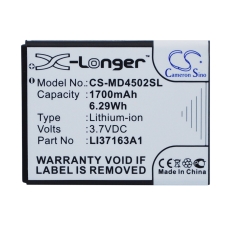 Compatible battery replacement for Medion LI37163A1,LI3716U