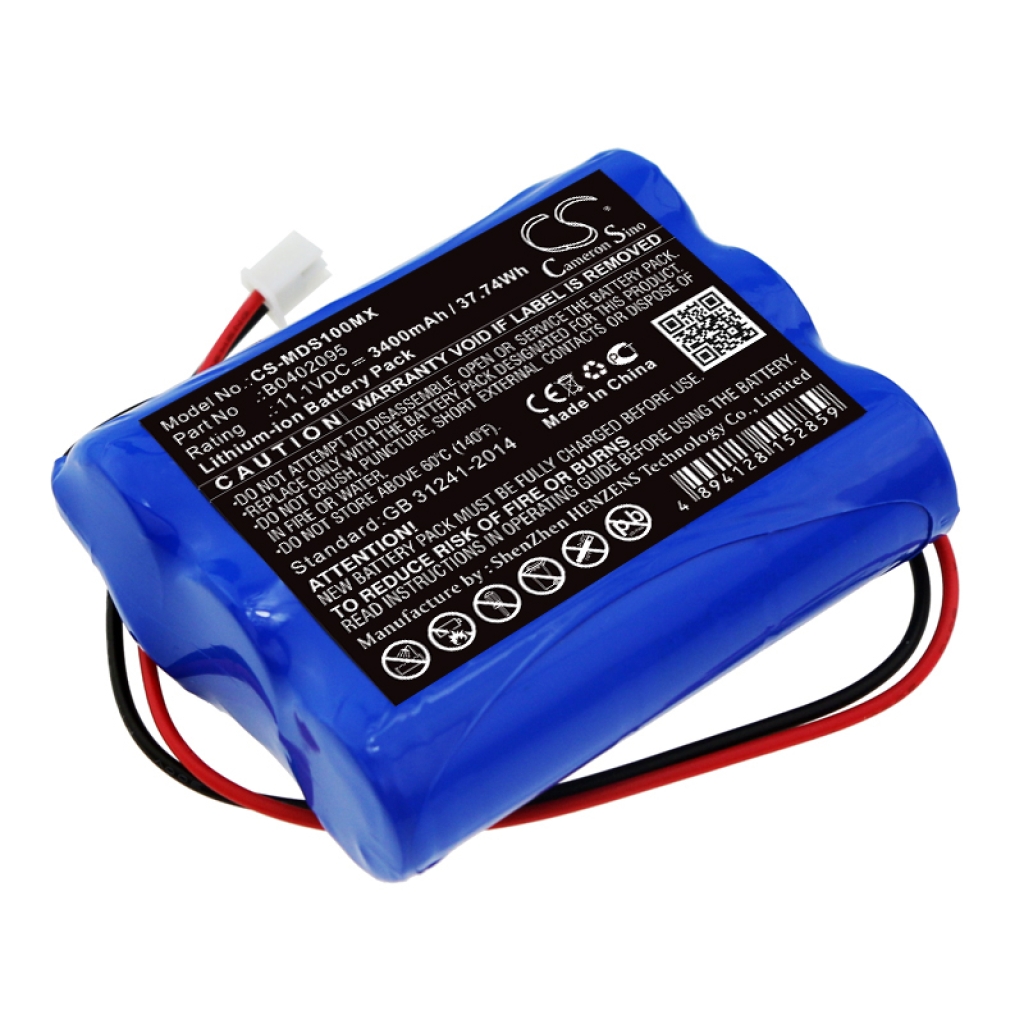 Sostituzione della batteria compatibile per Medsonic B0402095