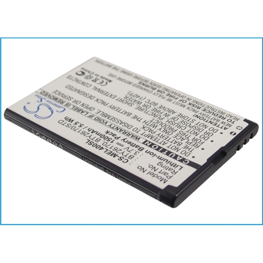 Sostituzione della batteria compatibile per Elson BTY26170,BTY26170/STD,BTY26170MOBISTEL/STD