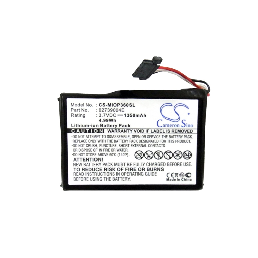 Batteries GPS, Navigator Battery CS-MIOP360SL