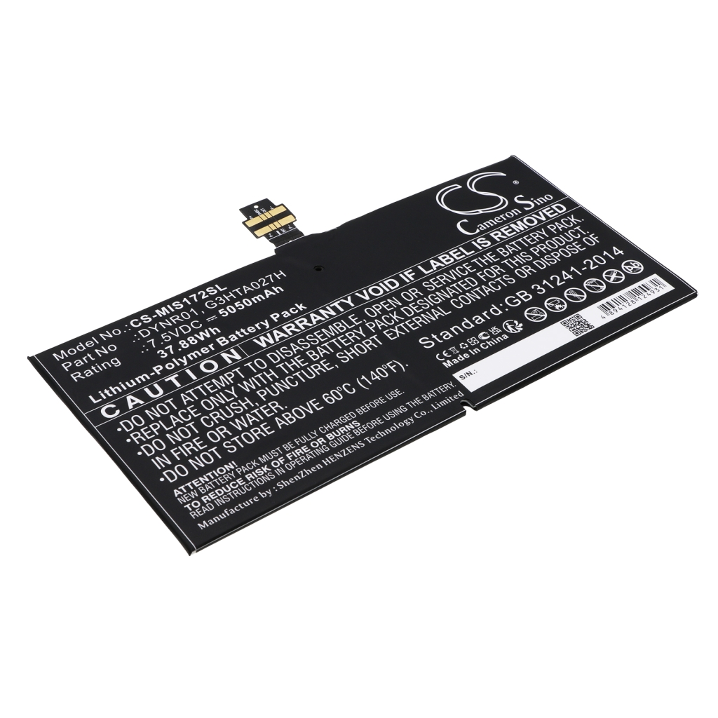 Sostituzione della batteria compatibile per Microsoft DYNR01,G3HTA027H