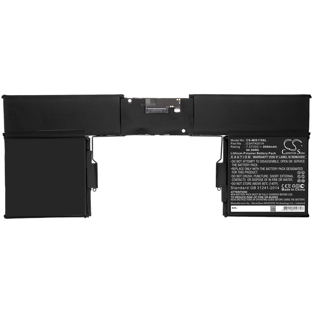 Compatible battery replacement for Microsoft G3HTA001H