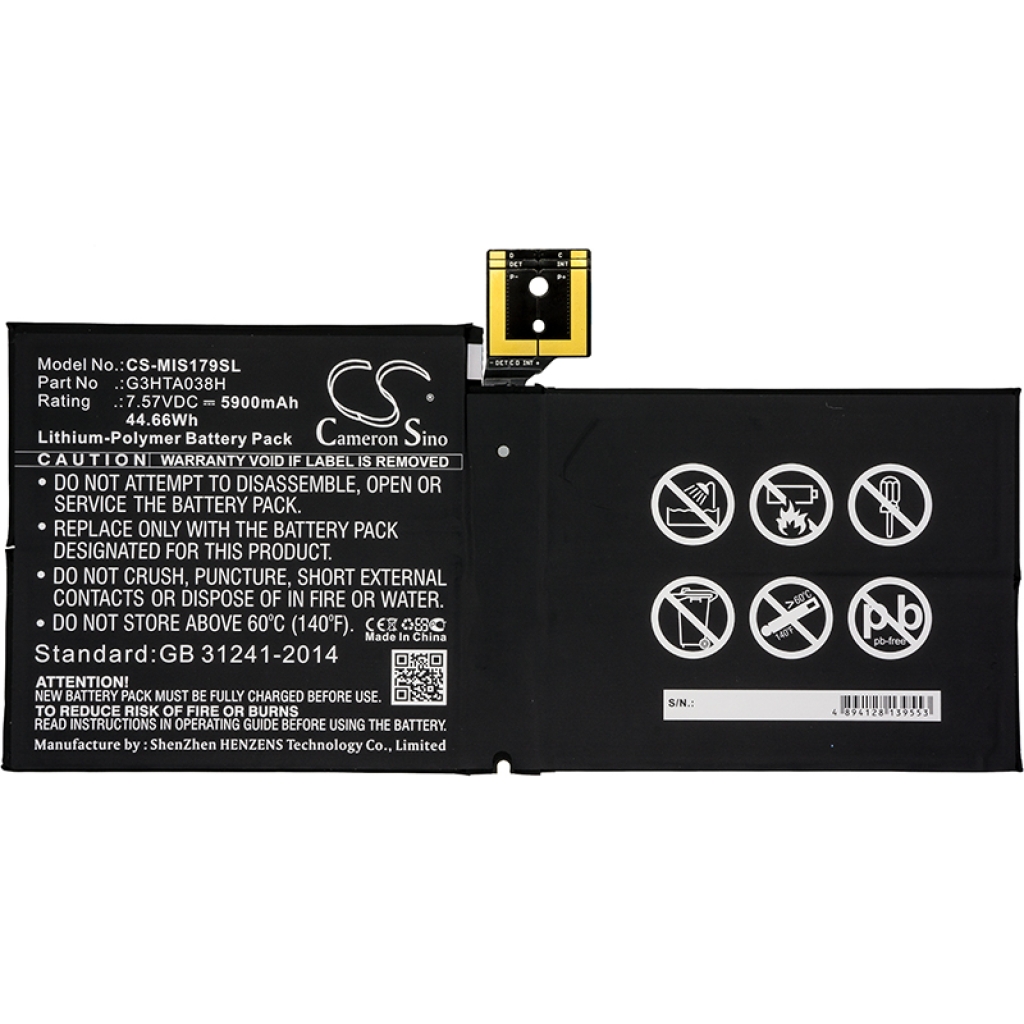 Battery Replaces G3HTA038H