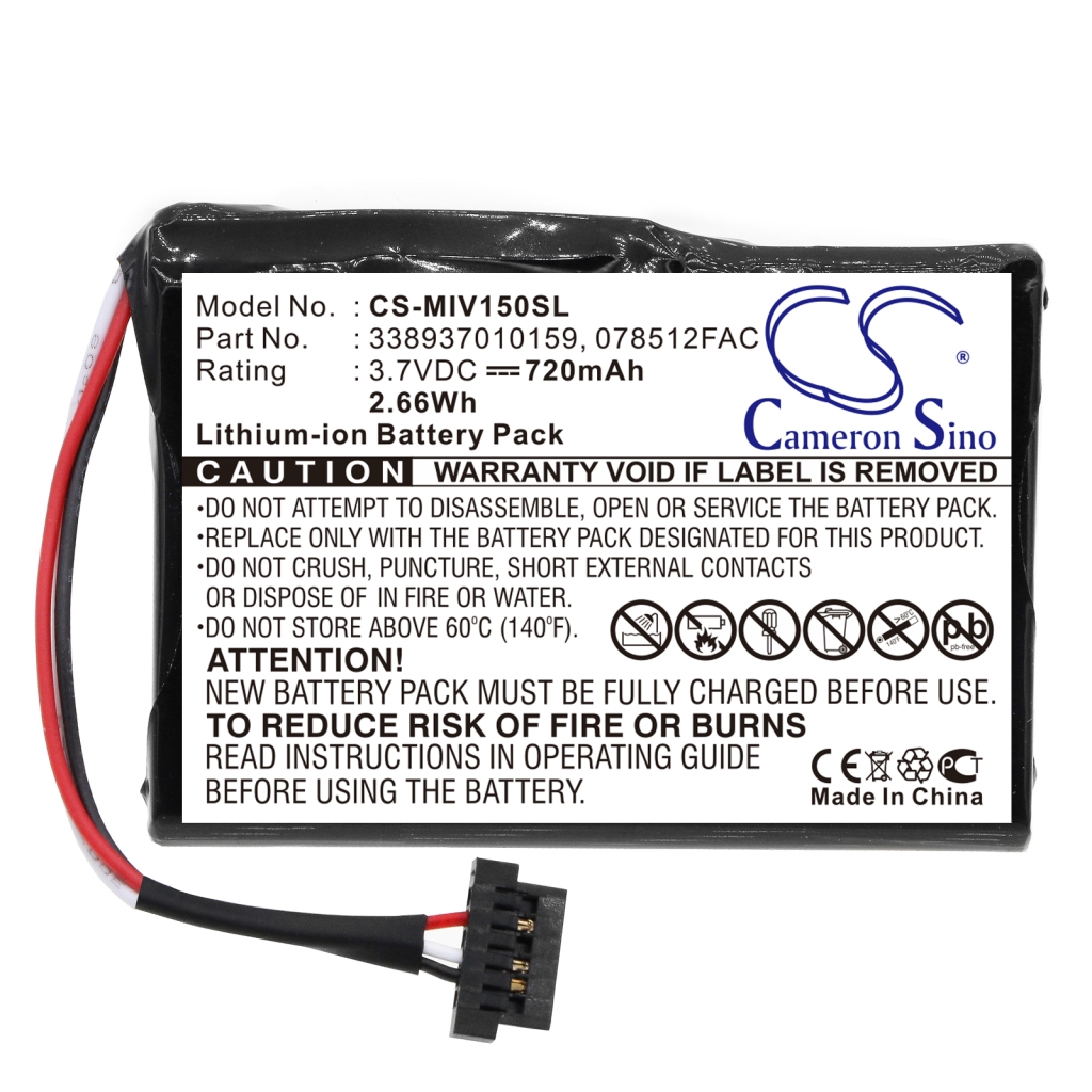 Batterie Sostituisce 078512FAC