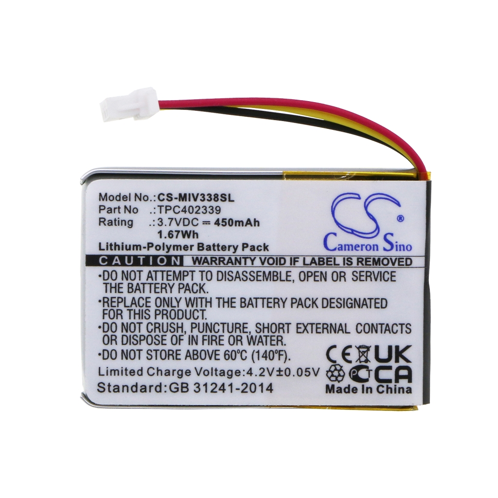 Sostituzione della batteria compatibile per Mio TPC402339