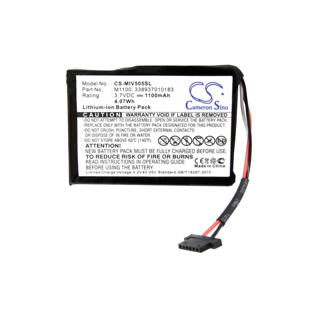 Sostituzione della batteria compatibile per Mitac 338937010183,M1100