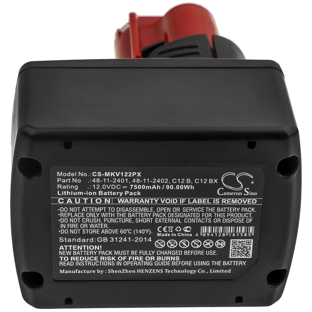 Batteria industriale Milwaukee C12 RAD-0