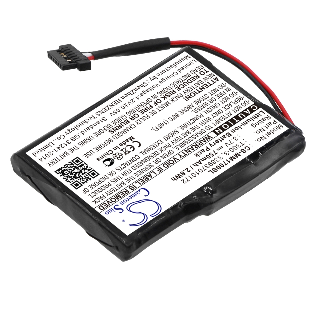 Sostituzione della batteria compatibile per Magellan 338937010172,T300-3