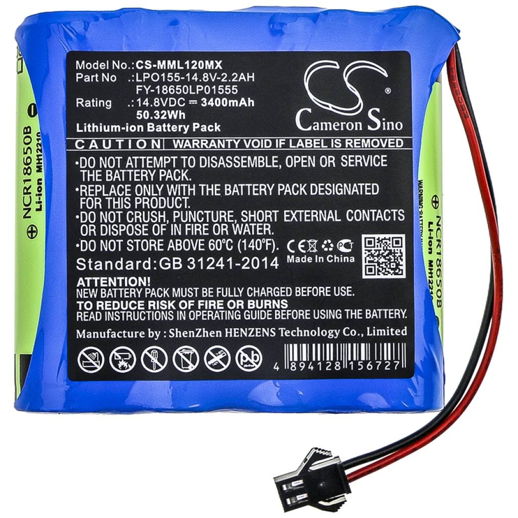 Batterie Sostituisce LPO155-14.8V-2.2AH