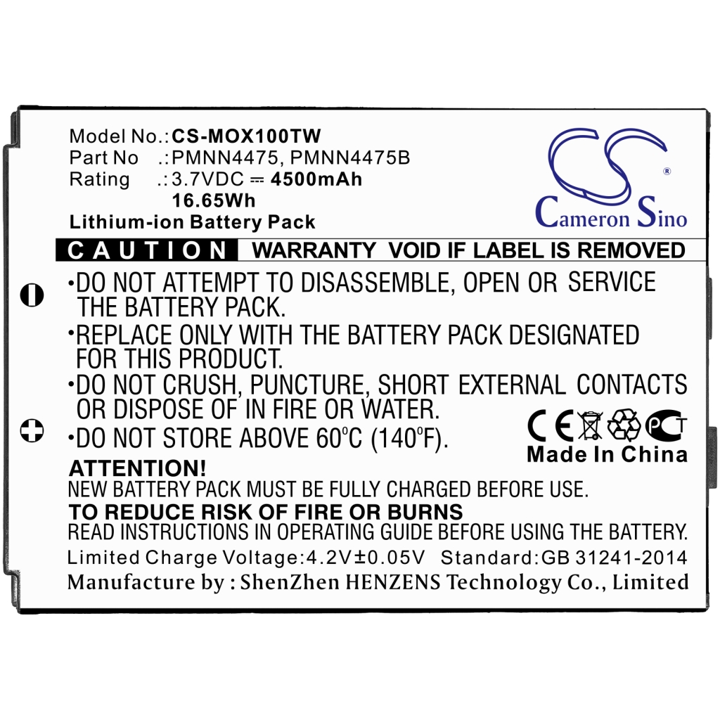 Sostituzione della batteria compatibile per Lex PA33GAB013A,PMNN4475,PMNN4475B