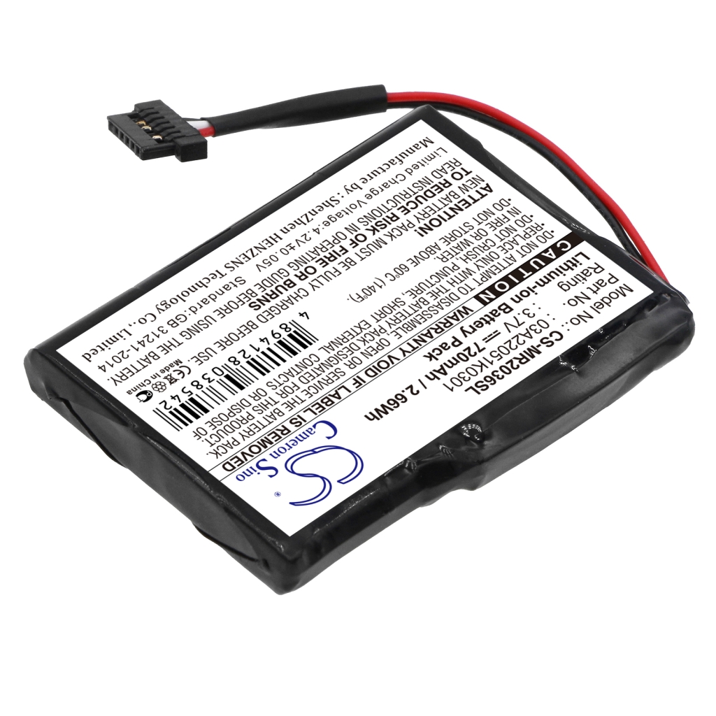 Sostituzione della batteria compatibile per Magellan 03A22051K0301