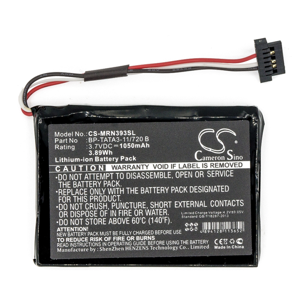 Sostituzione della batteria compatibile per Magellan BP-TATA3-11/720 B