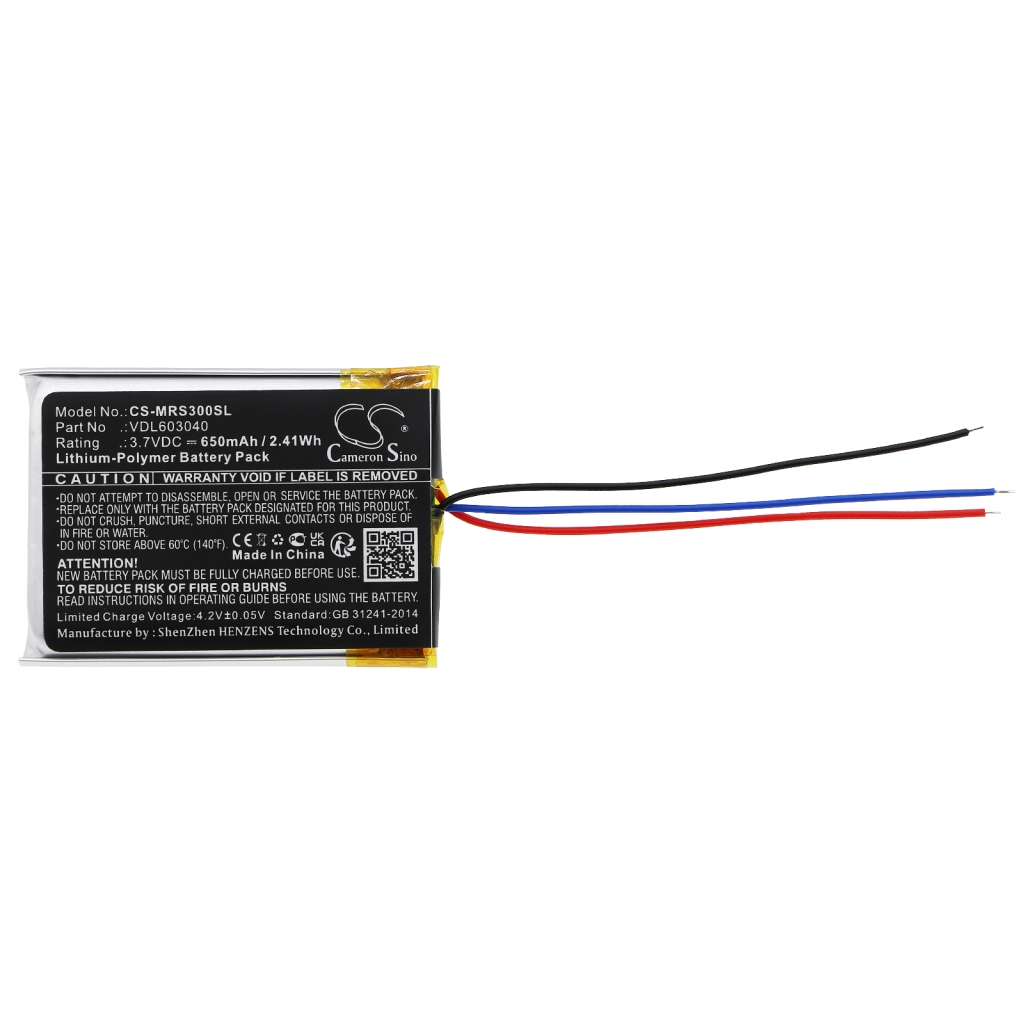 Compatible battery replacement for Marshall VDL603040