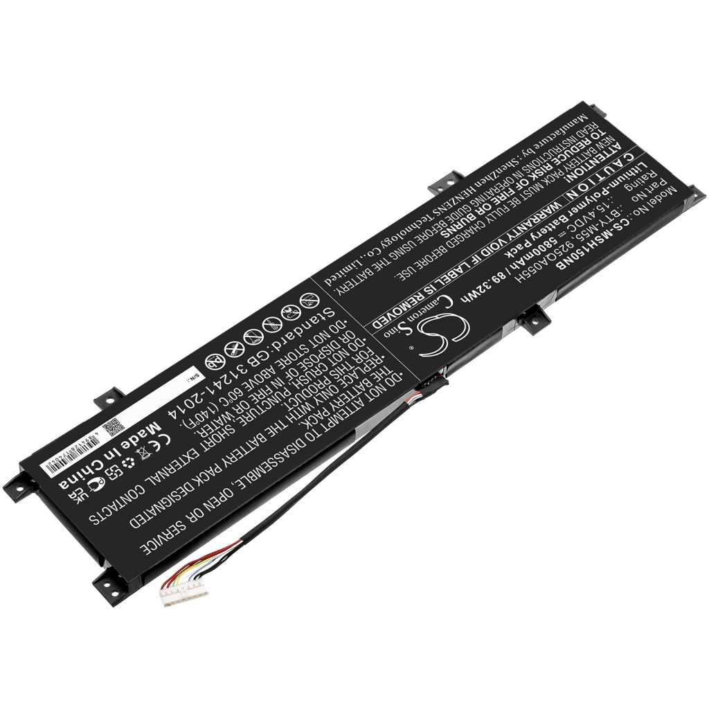 Sostituzione della batteria compatibile per MSI 925QA055H,BTY-M55