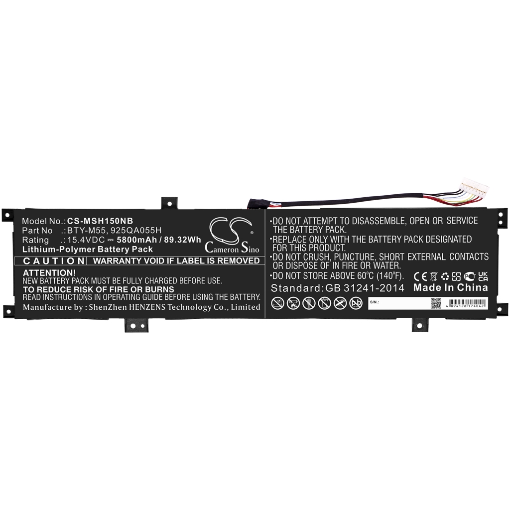 Battery Replaces 925QA055H