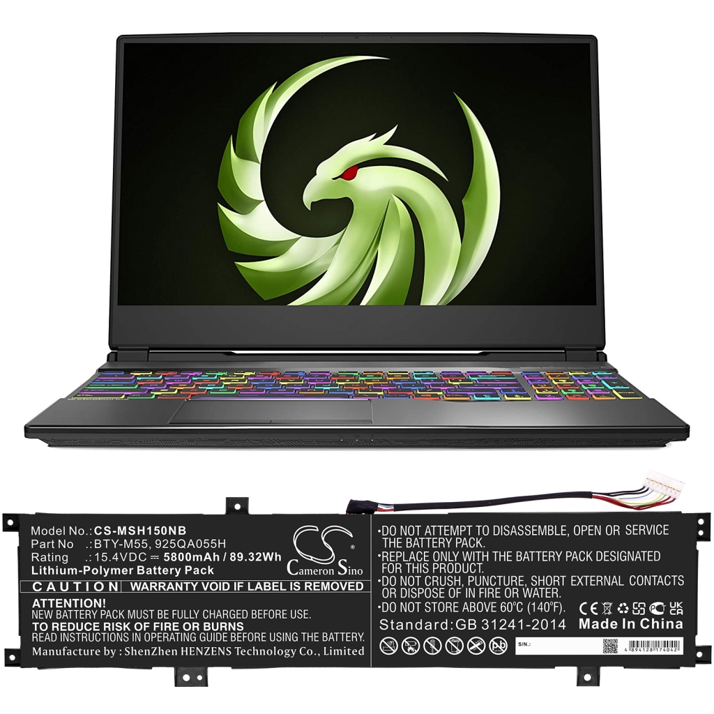 Batteria notebook MSI CS-MSH150NB