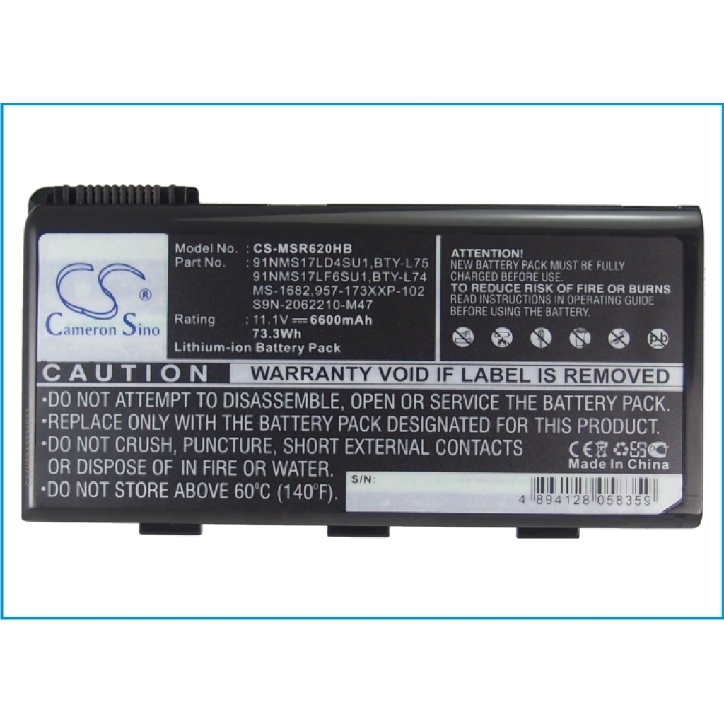 Notebook battery MSI CR700-099NL