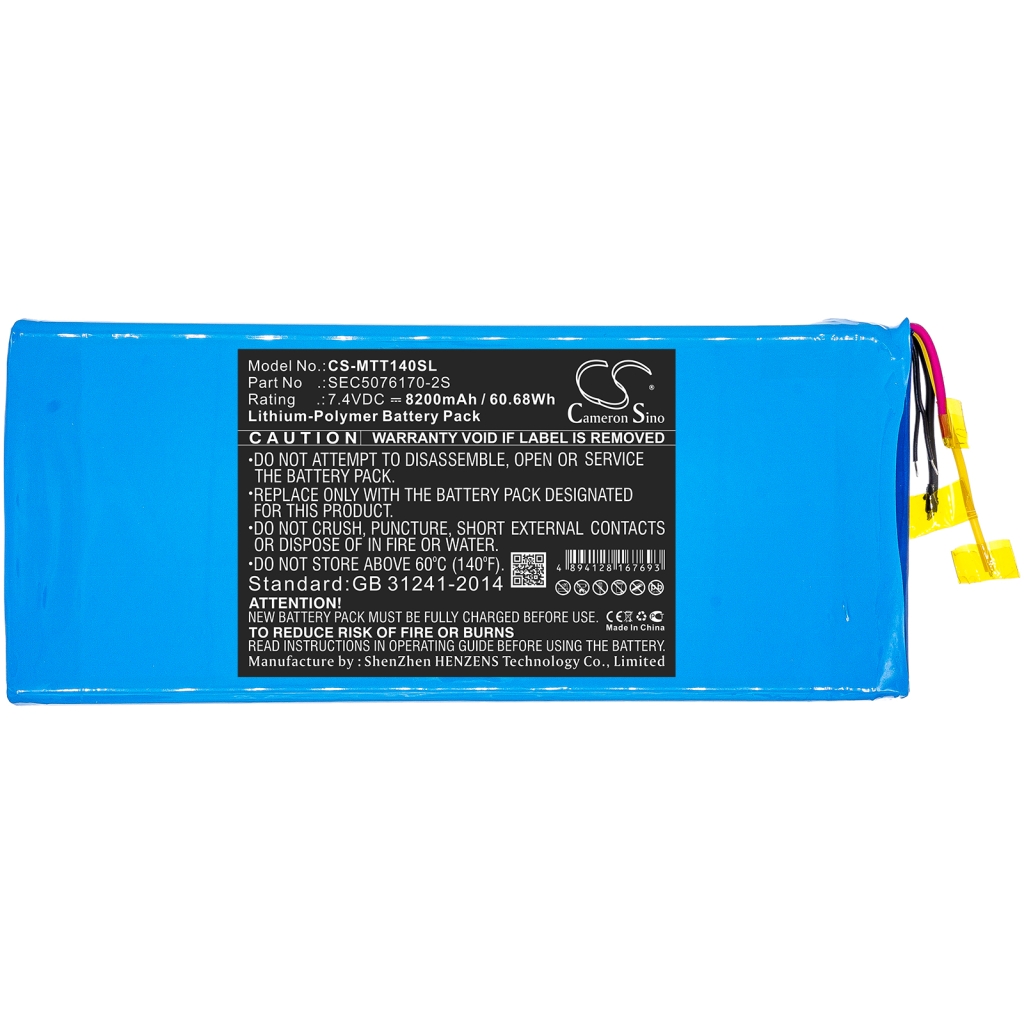 Batterie Sostituisce SEC5076170-2S