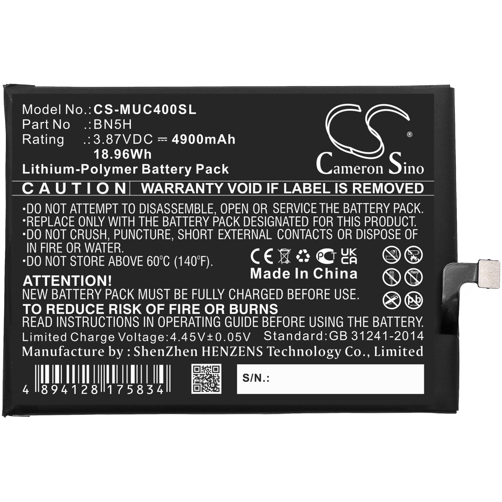 Batteria del telefono cellulare Redmi CS-MUC400SL