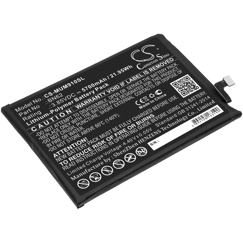 Batteria del telefono cellulare Poco M2010J19CI (CS-MUM910SL)