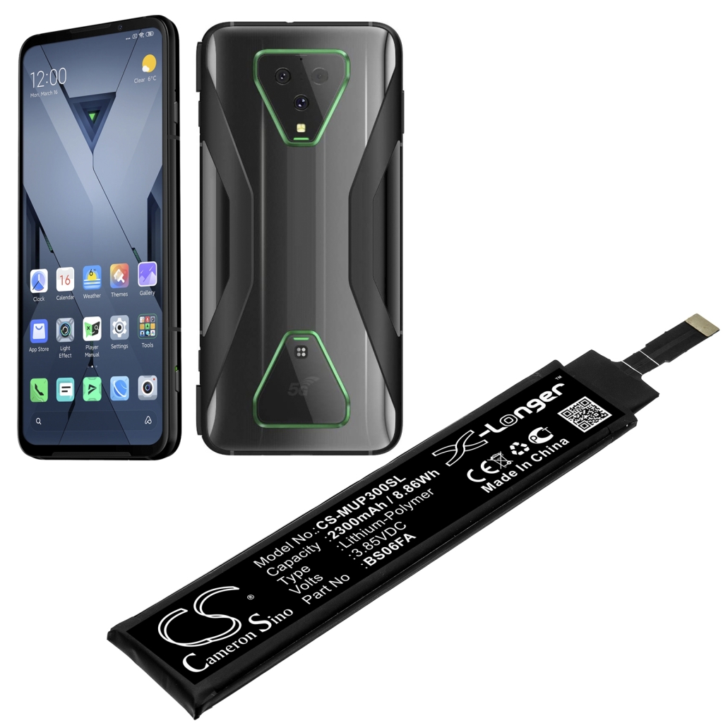 Batteria del telefono cellulare Xiaomi Black Shark 3S 5G (CS-MUP300SL)