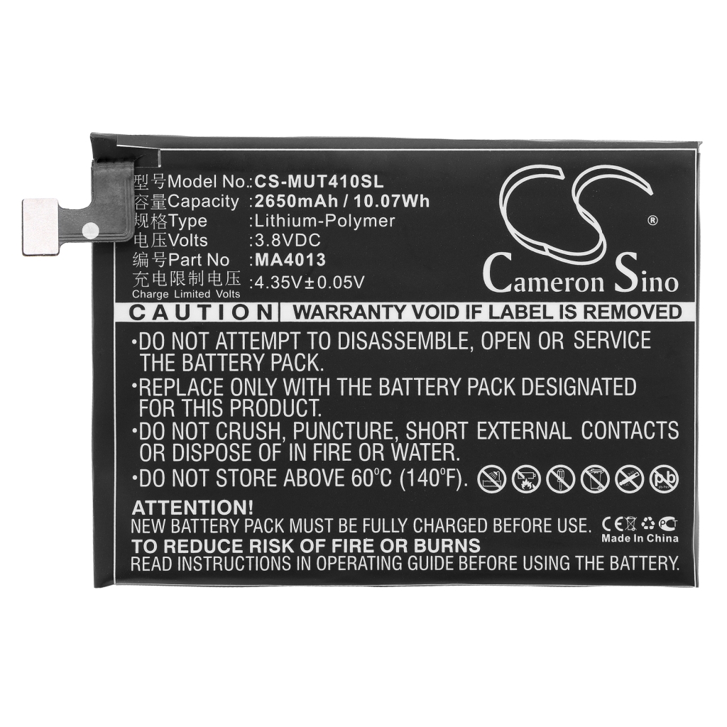 Batterie Sostituisce MA4013