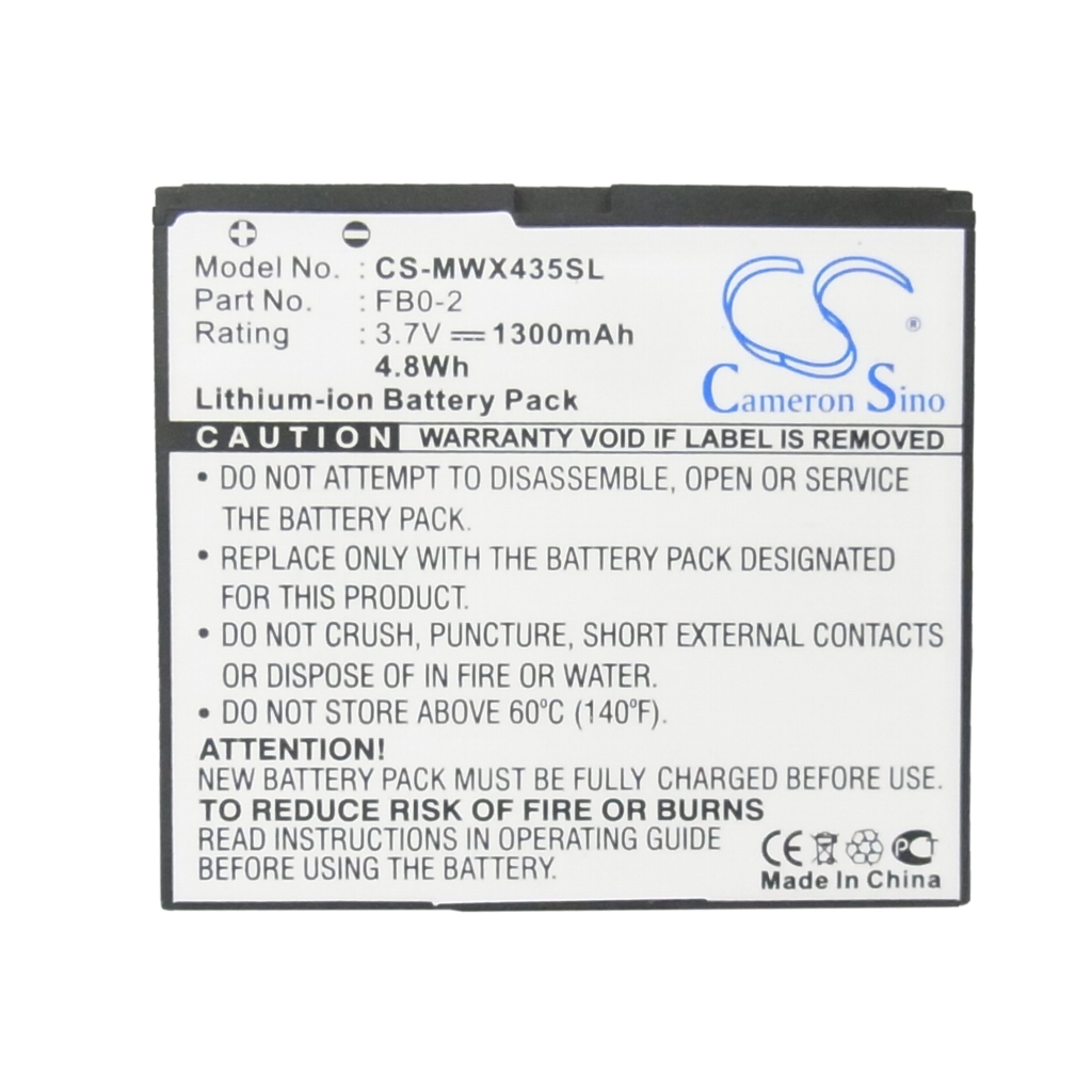 Sostituzione della batteria compatibile per Motorola FB0-2