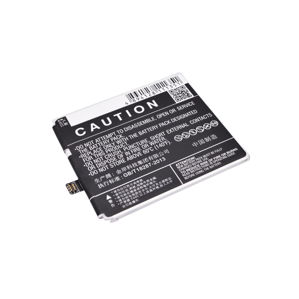 Batteria del telefono cellulare MeiZu Meilan Metal L (CS-MX570SL)