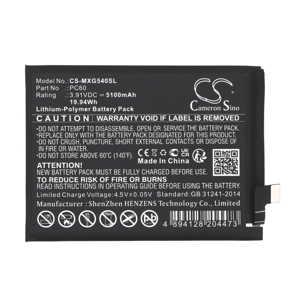 Sostituzione della batteria compatibile per Motorola PC60,SB18D89641