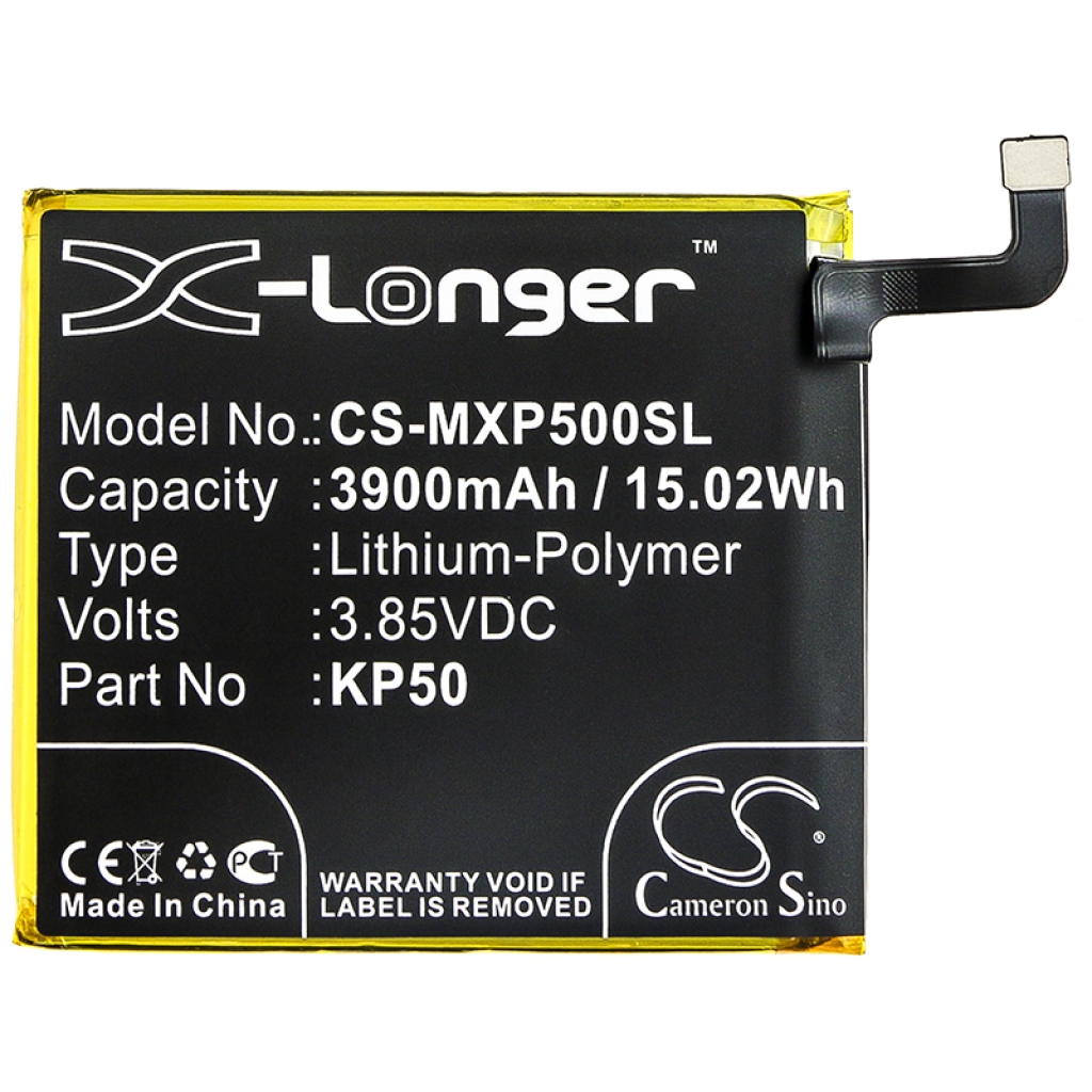 Compatible battery replacement for Motorola KP50