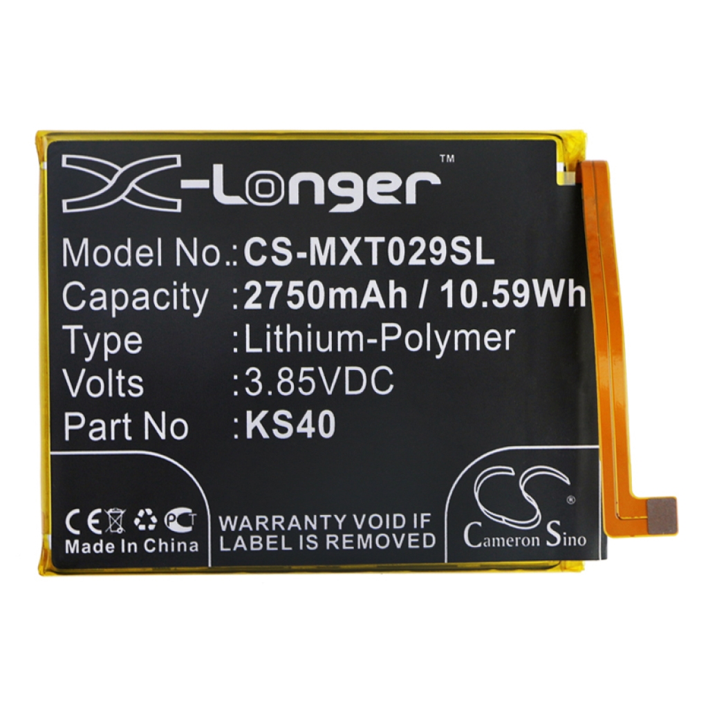 Compatible battery replacement for Motorola KS40