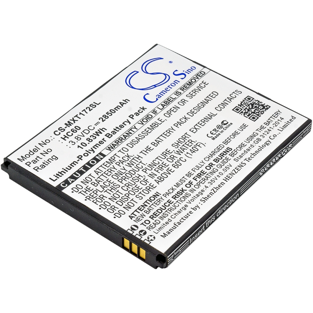 Compatible battery replacement for Motorola HC60