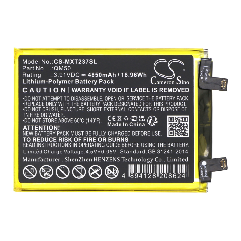 Sostituzione della batteria compatibile per Motorola QM50,SB18D87942