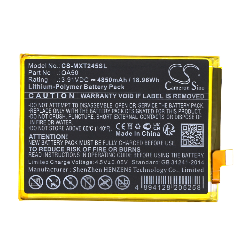 Sostituzione della batteria compatibile per Motorola QA50