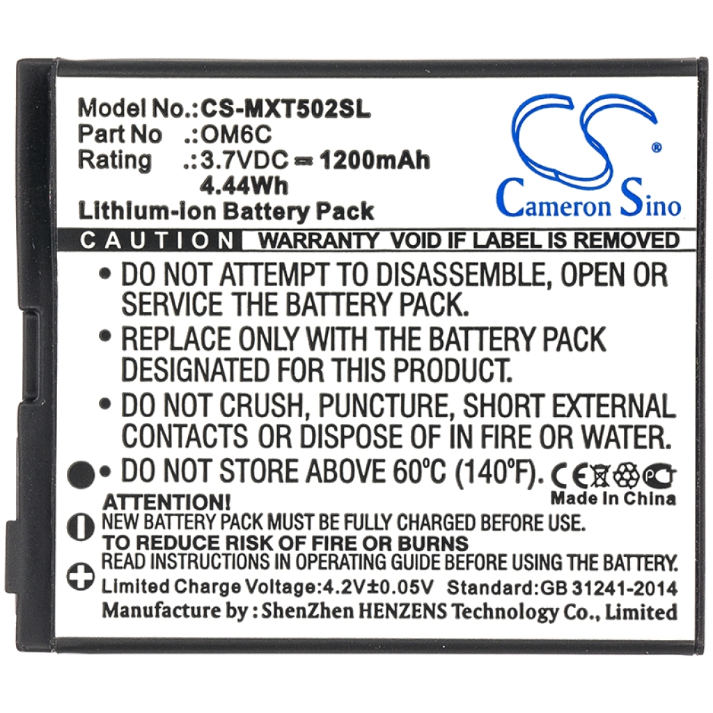 Sostituzione della batteria compatibile per Motorola HH06,OM6C