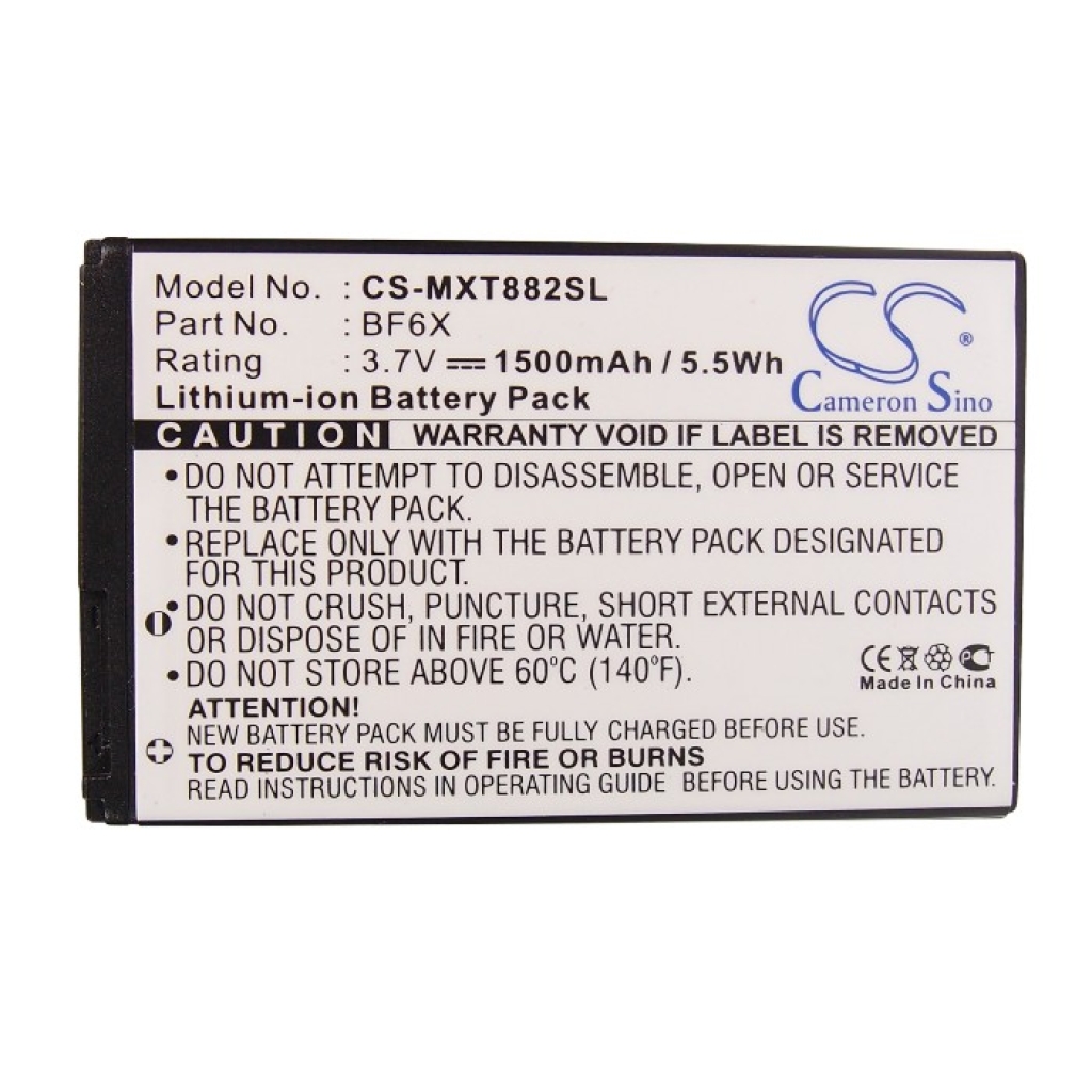 Sostituzione della batteria compatibile per Motorola BF6X,SNN5885,SNN5885A