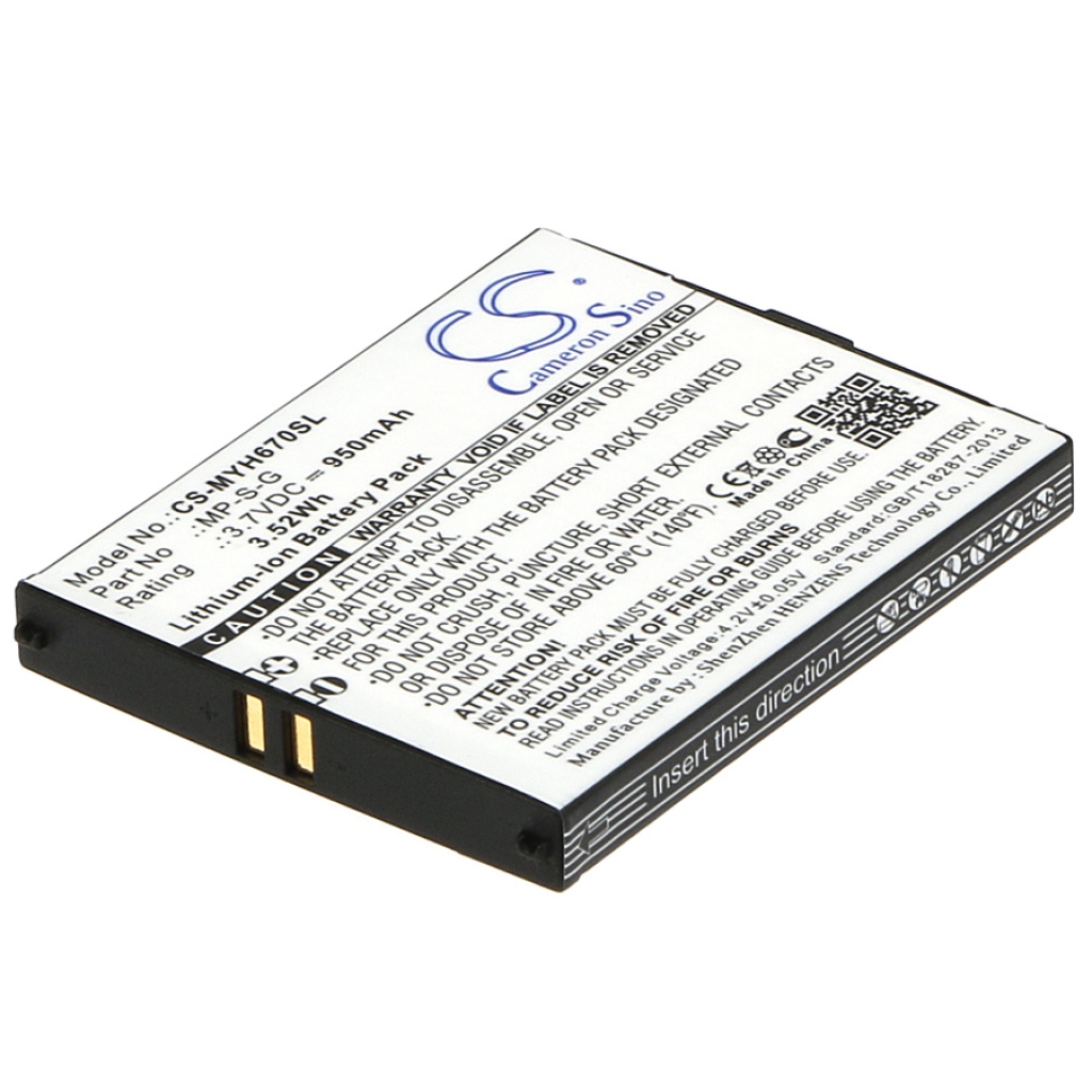 Batterie Sostituisce MP-S-G