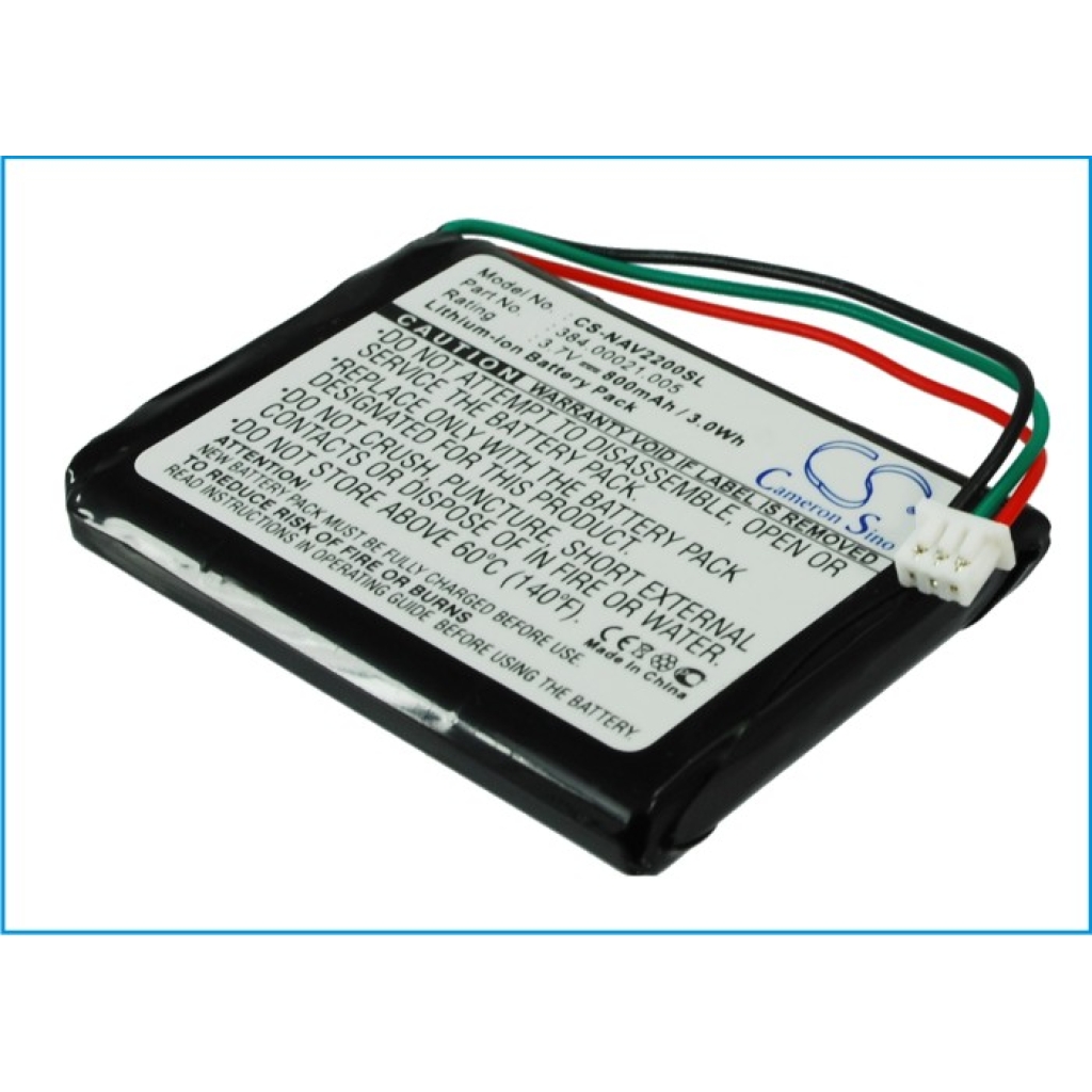 Compatible battery replacement for Navigon 384.00021.005