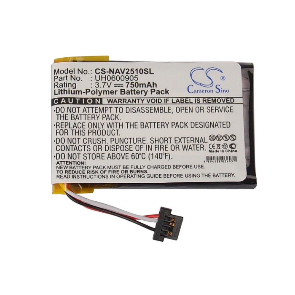 Compatible battery replacement for Navigon UH0600905